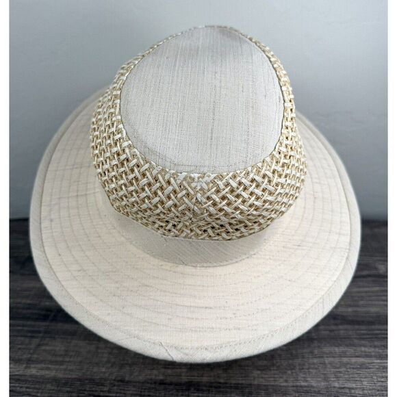 Henschel Hat Co Adult Size Medium Aussie Breezer Beige Tan USA Made Vintage - Picture 3 of 7